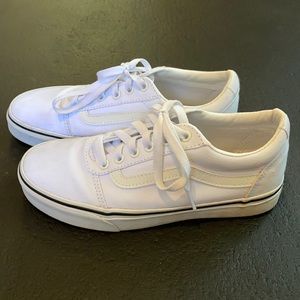 White Old Skool Vans